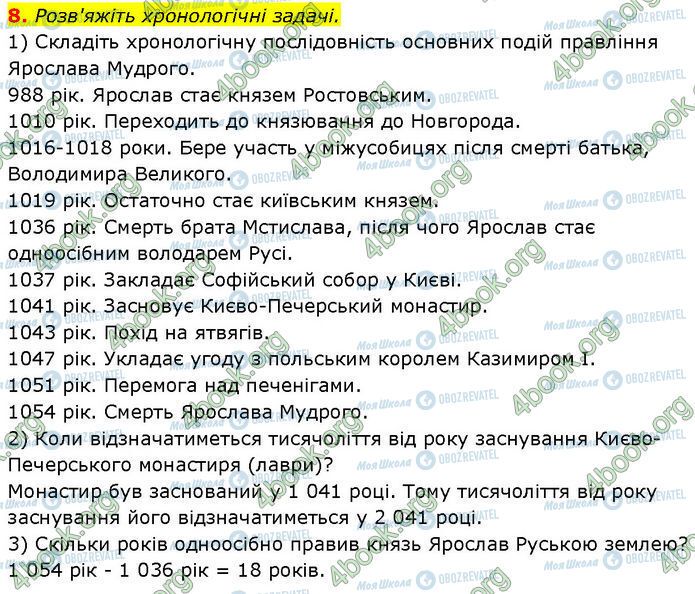 ГДЗ Історія України 7 клас сторінка §.8 (8)