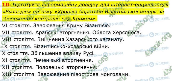 ГДЗ Історія України 7 клас сторінка §.3 (10)