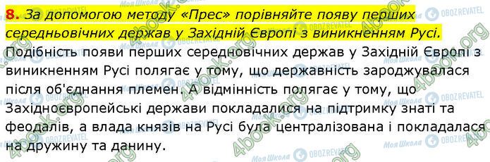 ГДЗ Історія України 7 клас сторінка §.4 (8)