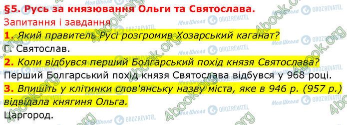 ГДЗ Історія України 7 клас сторінка §.5 (1-3)