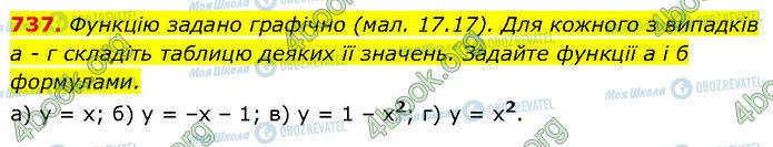 ГДЗ Алгебра 7 клас сторінка 737