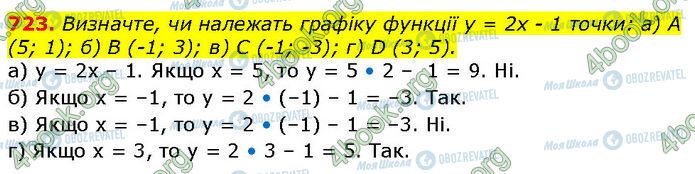 ГДЗ Алгебра 7 клас сторінка 723