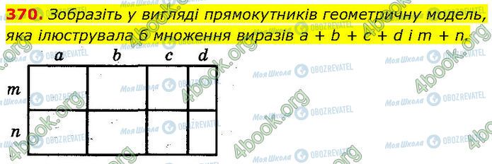 ГДЗ Алгебра 7 клас сторінка 370