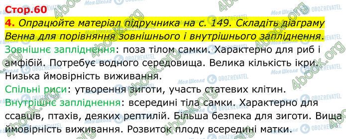 ГДЗ Биология 7 класс страница Стр.60 (4)