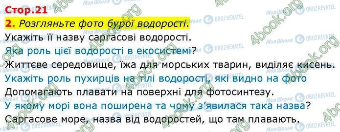 ГДЗ Биология 7 класс страница Стр.21 (2)