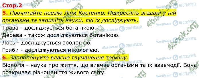 ГДЗ Биология 7 класс страница Стр.2 (5-6)