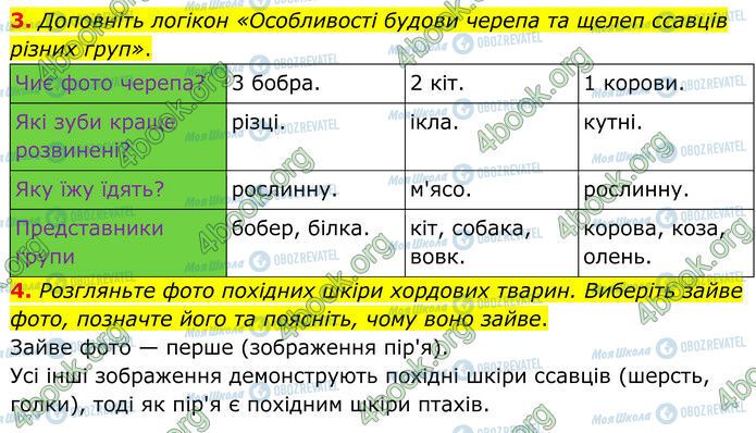 ГДЗ Биология 7 класс страница Стр.91 (3-4)