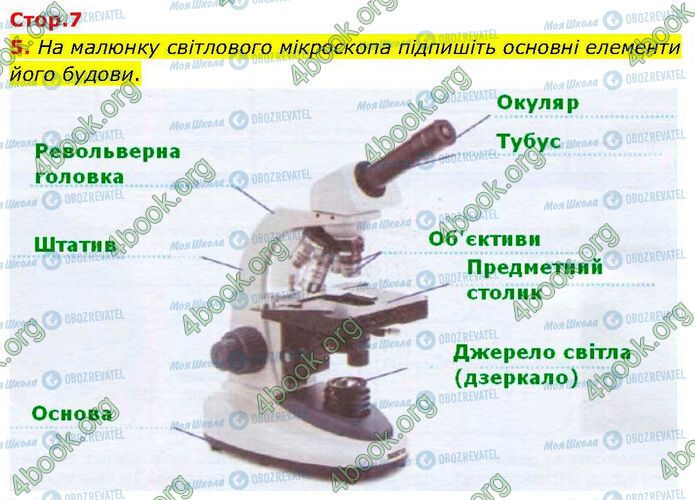 ГДЗ Біологія 7 клас сторінка Стр.7 (5)
