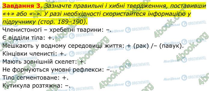 ГДЗ Біологія 7 клас сторінка Стр.103 (3)