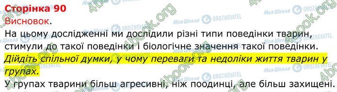 ГДЗ Біологія 7 клас сторінка Стр.90