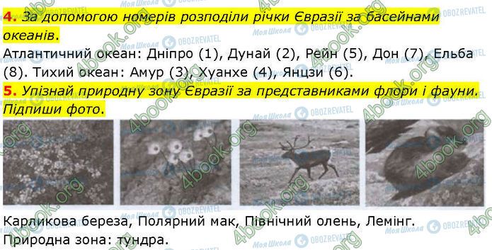 ГДЗ Географія 7 клас сторінка Др.6 (4-5)