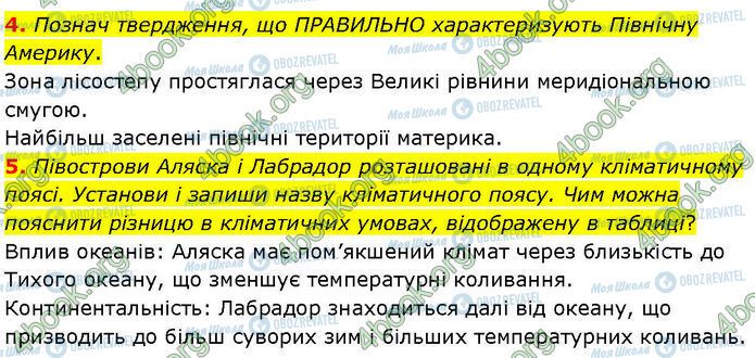 ГДЗ Географія 7 клас сторінка Др.5 (4-5)