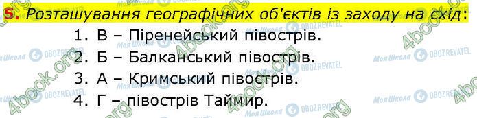 ГДЗ Географія 7 клас сторінка Стр.74 (5)