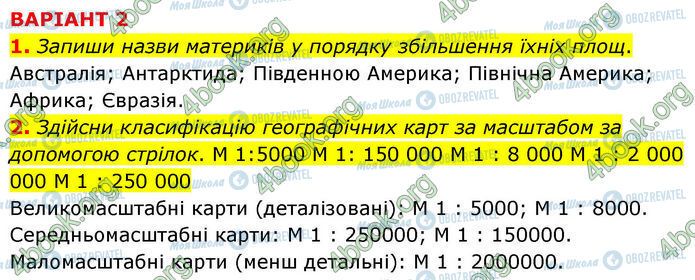 ГДЗ Географія 7 клас сторінка Др.1 (1-2)