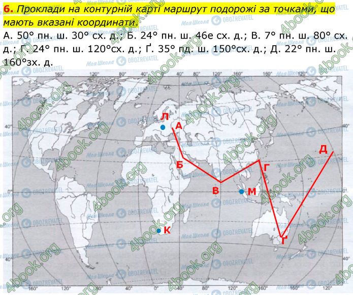ГДЗ Географія 7 клас сторінка Др.1 (6)