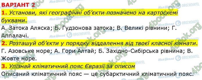 ГДЗ Географія 7 клас сторінка Др.6 (1-3)