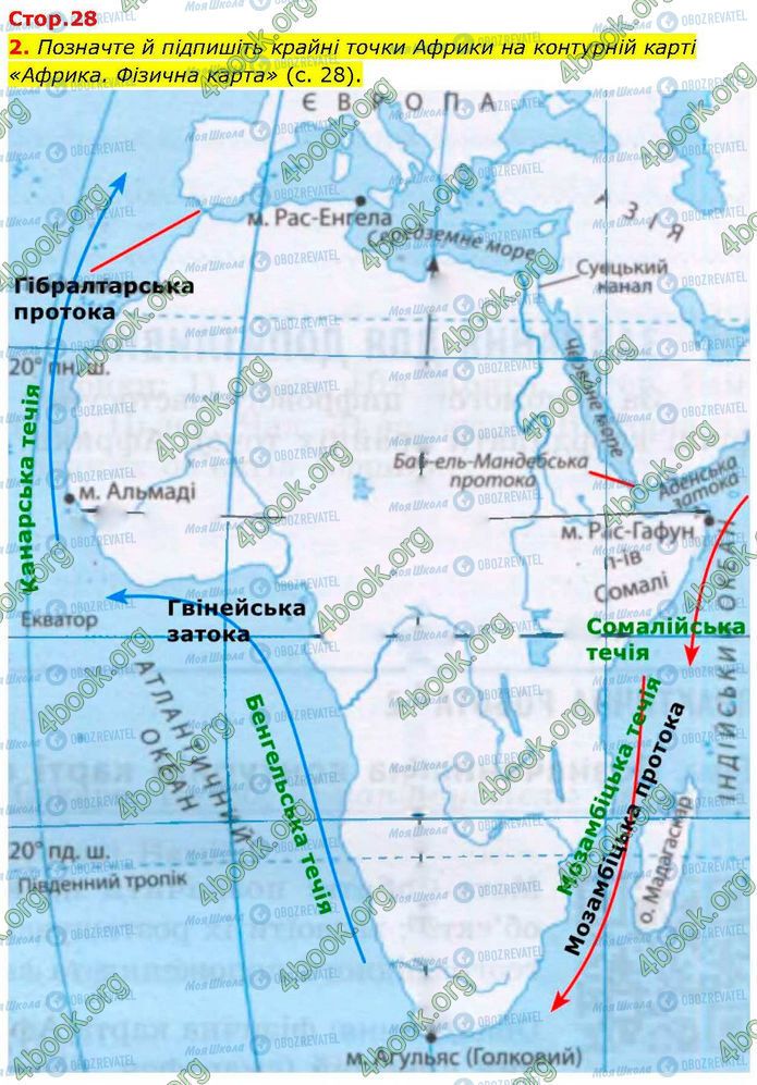 ГДЗ География 7 класс страница Пр.11 (2)