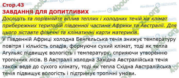 ГДЗ Географія 7 клас сторінка Пр.17 (6)
