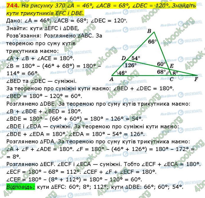 ГДЗ Геометрия 7 класс страница 744