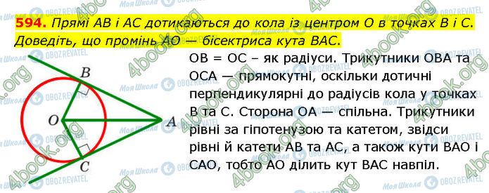 ГДЗ Геометрия 7 класс страница 594