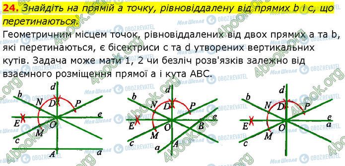 ГДЗ Геометрія 7 клас сторінка 24