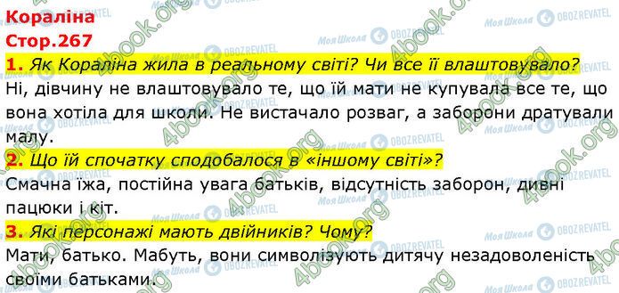 ГДЗ Зарубежная литература 7 класс страница Стр.267 (1-3)