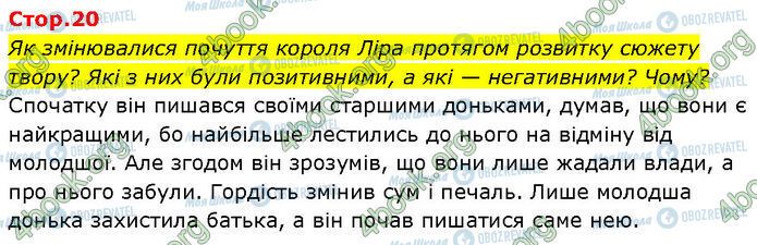 ГДЗ Зарубежная литература 7 класс страница Стр.20