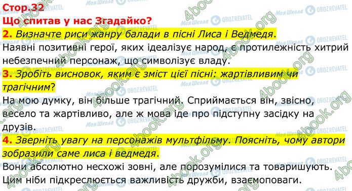 ГДЗ Зарубежная литература 7 класс страница Стр.32 (2-4)