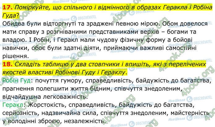 ГДЗ Зарубежная литература 7 класс страница Стр.30 (17-18)
