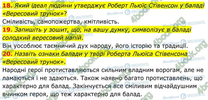 ГДЗ Зарубежная литература 7 класс страница Стр.53 (18-20)