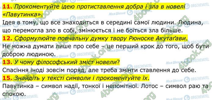 ГДЗ Зарубіжна література 7 клас сторінка Стр.247 (11-15)