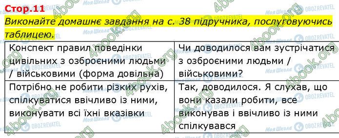 ГДЗ Основи здоров'я 7 клас сторінка Стр.11