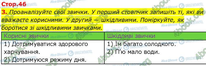 ГДЗ Основи здоров'я 7 клас сторінка Стр.46 (3)