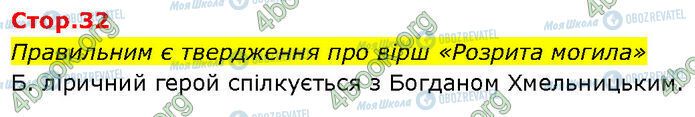 ГДЗ Українська література 7 клас сторінка Стр.32