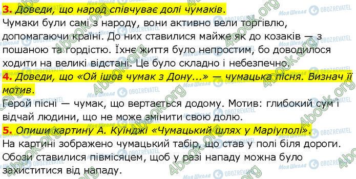 ГДЗ Українська література 7 клас сторінка Стр.20 (3-5)