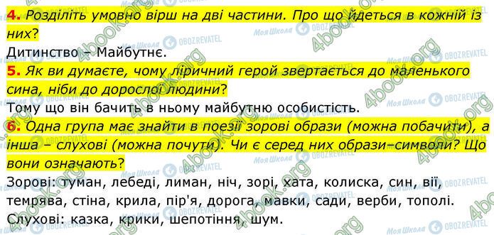 ГДЗ Українська література 7 клас сторінка Стр.96 (4-6)