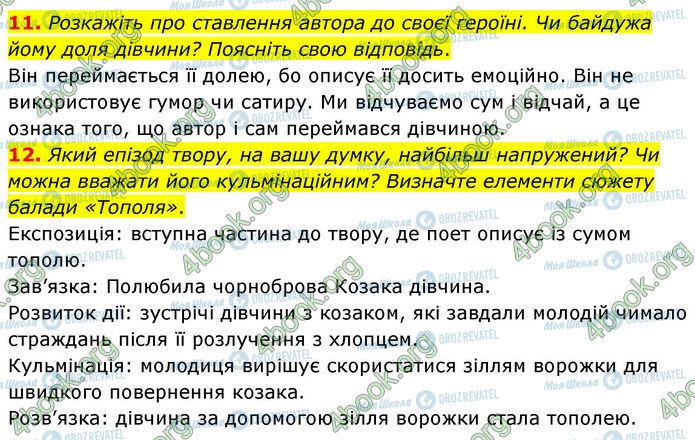 ГДЗ Українська література 7 клас сторінка Стр.143 (11-12)