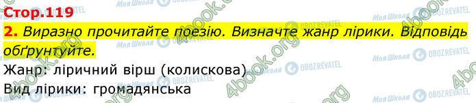 ГДЗ Українська література 7 клас сторінка Стр.119 (2)