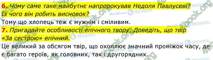 ГДЗ Українська література 7 клас сторінка Стр.101 (6-7)