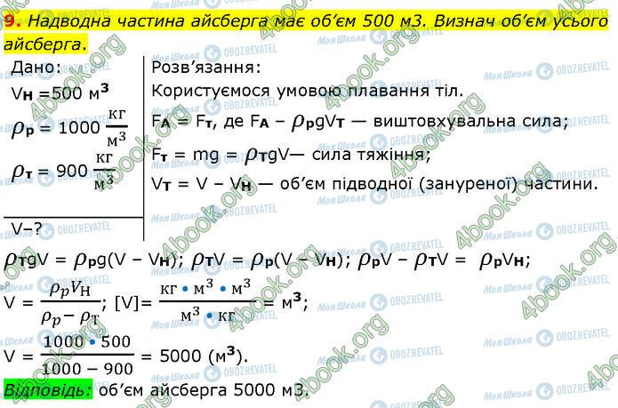 ГДЗ Фізика 7 клас сторінка §.20 (9)