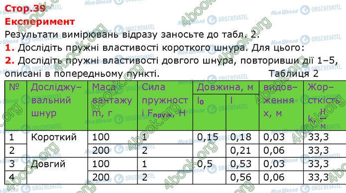 ГДЗ Фізика 7 клас сторінка Стр.39