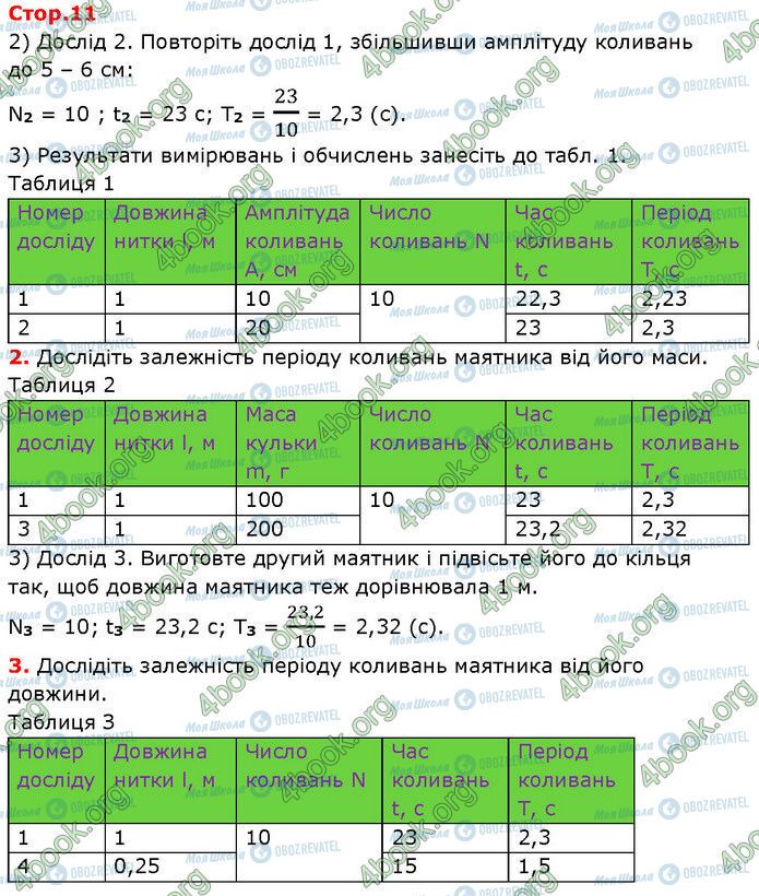 ГДЗ Физика 7 класс страница Стр.11