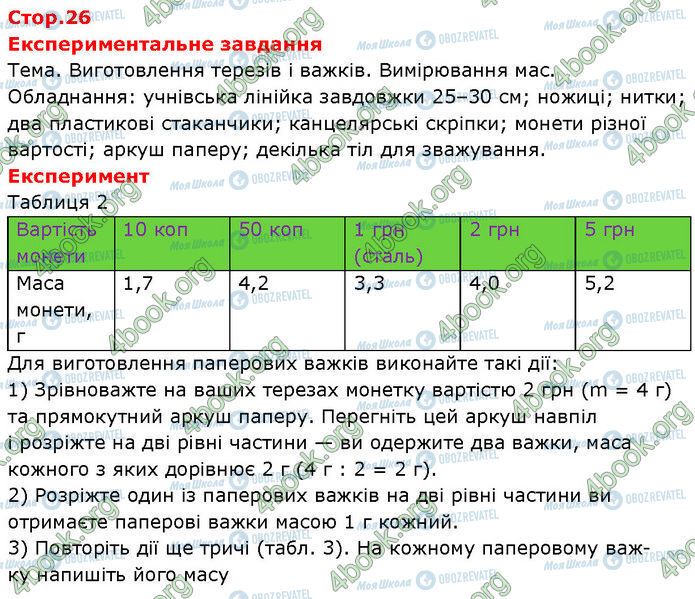 ГДЗ Фізика 7 клас сторінка Стр.26