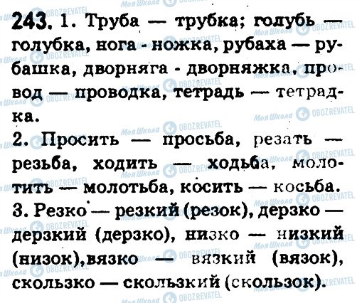ГДЗ Русский язык 5 класс страница 243