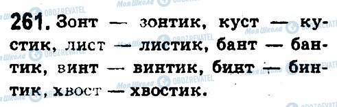 ГДЗ Російська мова 5 клас сторінка 261