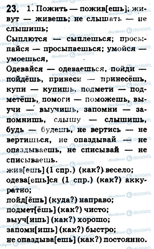ГДЗ Русский язык 5 класс страница 23