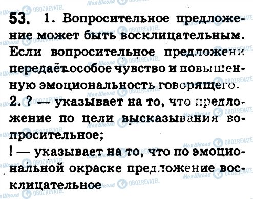 ГДЗ Русский язык 5 класс страница 53