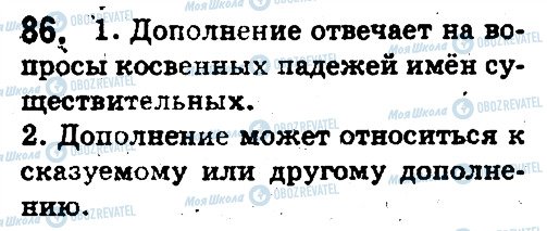 ГДЗ Русский язык 5 класс страница 86