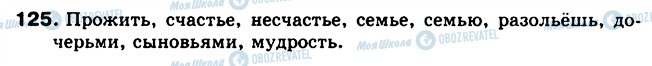 ГДЗ Російська мова 5 клас сторінка 125