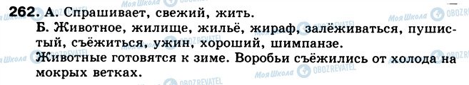 ГДЗ Російська мова 5 клас сторінка 262